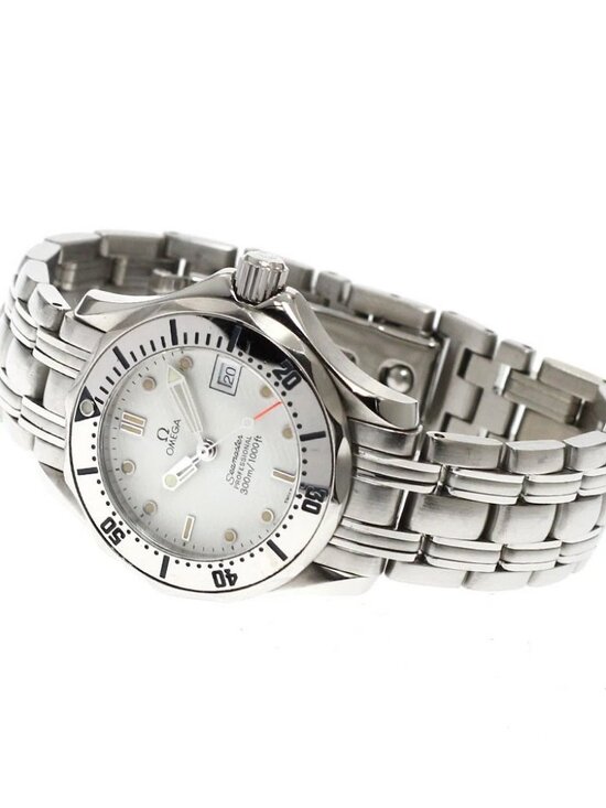 OMEGA Seamaster300 2582.20 Date white Dial Quartz Ladies Watch_917268 main image 6